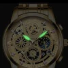 BINBOND B4010 Fashion Casual Quartz Men Watch Stainless Steel Strap Luxury Dial Luminous 30M Waterproof Business Men Wristwatch - Image 3