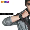 SKMEI 1299 Fashion Men PU Strap Multifunction Waterproof Watches Alarm Male Digital Watch reloj hombre Outdoor Sport Watch - Image 3