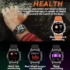 2024 For Xiaomi Outdoor Military Flashlight GPS Smart Watch Man AMOLED HD Screen Heart Rate BT Call 5ATM Waterproof Smartwatches - Image 6