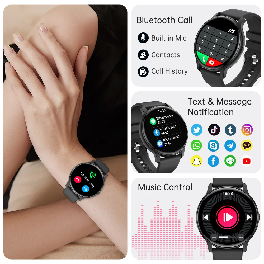 IUTECH S40 2024 Smart Watch Bluetooth Call Smartwatch Waterproof Swimming Health Monitoring Watches for Men Women Smarthwhatch - Image 4
