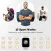 Smart Watch, Fitness Tracker Watch for Men Women, 1.69'' Touch Smartwatch Fitness Watch with Pedometer/Sleep Monitor. - Image 4