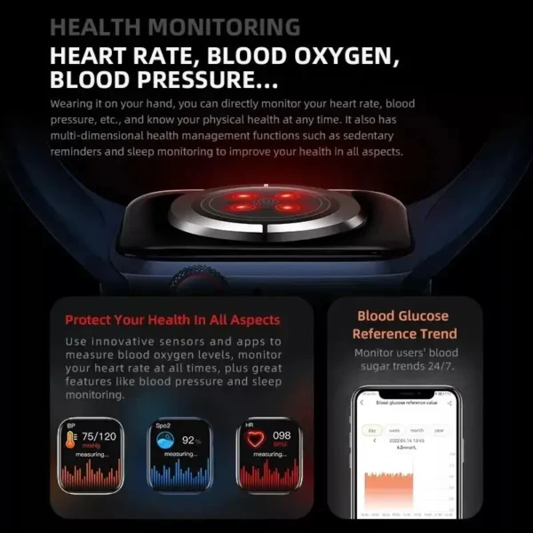 2024 GPS Smart Watch Women Series 10 Screen Bluetooth Call Heart Rate Blood Pressure Men Smartwatch for Apple Watch IWO Watch 9 - Image 6