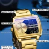 SANDA Top Brand Luxury Men Quartz Watch Fashion Square Watch Men Countdown Sports Waterproof Double Display LED Digital Watch - Image 5