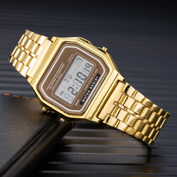 Luxury Digital Watches for Men Women Simple Stainless Steel LED Electronic Watch Fashion Gold Sliver Mens Watch montre homme - Image 3