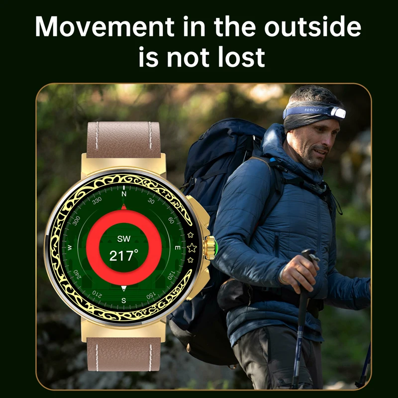 2024 Qibla Smart Watch for Muslim Azan Health Monitoring for Man Woman with Prayer Time Waterproof Wristwatch For Android IOS - Image 4