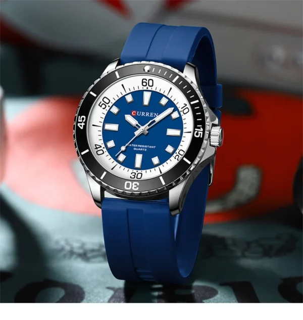 Curren 8448 Male reloj hombre lujo alta gama quartz Wristwatch Sport Waterproof Simple Men's Watch Luminous часы мужские - Image 4
