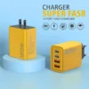 Xiaomi 120W 4 Ports Fast Charger USB Type C Quick Mobile Phone Charger EU US Plug Charger Adapter For iPhone 15 Pro Max Samsung - Image 5