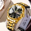 Male Mens Quartz Watches Top Brand Luxury Business Waterproof Luminous Large Dial Men Wristwatches Sports Stainless Steel Watch
