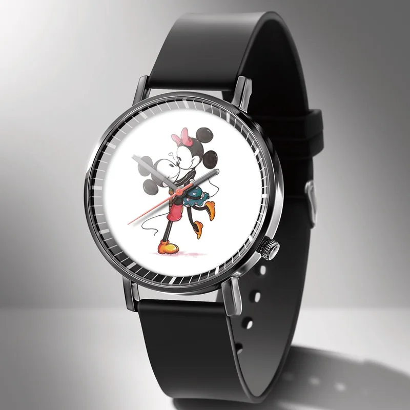 Disney Mickey Minnie Mouse Girl Boy Children's Kids Watch Women Cute Male Female Couple Wrist Watches Birthday Gifts - Image 3