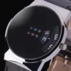 New Fashion Sport White Watches Men Ceative Dial Moveable Digital Watch Leather Band Quartz Wristwatches Men Relogio Masculino - Image 5