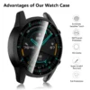 Tempered Glass Case For Huawei Watch GT2 46mm Cover Full Coverage Bumper Screen Protector For Huawei Watch GT 2 46mm Shell - Image 4