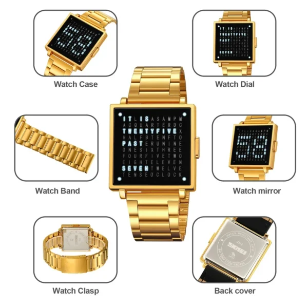 Skmei 2312 Sport Electronic Watches Reloj Hombre Fashion Wristwatch For Men Women Waterproof Clock LED Light Outdoor Digital - Image 5
