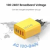 120W Fast Charger type-C Quick Charge 3.0 USB charger cable adapter for Xiaomi Samsung iPhone 2 PD 4 ports EU/US plug - Image 4