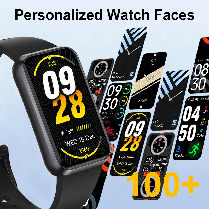 LIGE 2024 New 1.47" Man Smart Watch Men Women Bluetooth Call Smartwatch Sports Fitness GPS Tracker Smart Band For Android IOS - Image 4