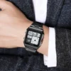 SKMEI 2353 Waterproof Outdoor Sport Stainless Steel Strip Wristwatches Reloj Hombre World Digital Electronic Watch For Men Women - Image 3