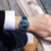 2023 Hot Sale Wokai Watch Men Blue Sport Watches Blue Leather Band Quartz Wristwatches Men Best Gifts Low Price Reloj Hombre - Image 5