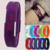 New Digital LED Watches Candy Color Silicone Rubber Touch Screen Digital Watches Women Men Children Bracelet Sports Wristwatch - Image 4
