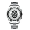 Mens Watch Quartz Top Luxury Stainless Steel Wristwatch 30M Waterproof Fashion Skeleton Dial Clock Auto Date Watch for Man - Image 5