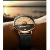 Unusual Creativity Fashion Casual Sport Watches Men Silver Mesh Band Auto Date Quartz Wristwatches Men Relogio Masculino 2023 - Image 4