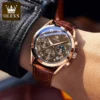 OLEVS 2871 Multifunctional Men's Watches Stainless steel Luminous Waterproof Luxury Men Wristwatch Business Watch Man - Image 2