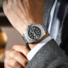 POEDAGAR Luxury Men Watch Business Quartz Man Clock Sports Waterproof Luminous Date Stainless Steel Men's Watches Male Reloj+box - Image 5
