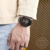Men Quartz Watches Alloy Dial Business Men Watch PU Leather Strap Big Dial Square Sports Watch Cool Black Wristwatch for Man - Image 6