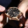 2024 LIGE Men Watches Waterproof Luminous Top Brand Luxury Leather Casual Sports Quartz Wristwatch Military Man Watch For Men - Image 5
