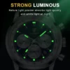 POEDAGAR Top Brand Luxury Man Watch Waterproof Chronograph Luminous Date Wristwatch For Men Quartz Leather Men's Watches Sprots - Image 3