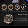 OLEVS Original Watch for Men Chronograph Calendar Analog Silicone Strap Wristwatch 41mm Hombres Reloj Men's Sport Watch Dropship - Image 2