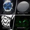 OLEVS 5529 Luxury Quartz Watch For Men Roman Scale Moon Phase Chronograph Man Watches Waterproof Luminous Calendar Wrist Watch - Image 6