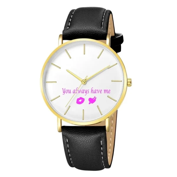 Personalize Customize Quartz Watch With Print Logo Personalize for Women Men Gift - Image 6