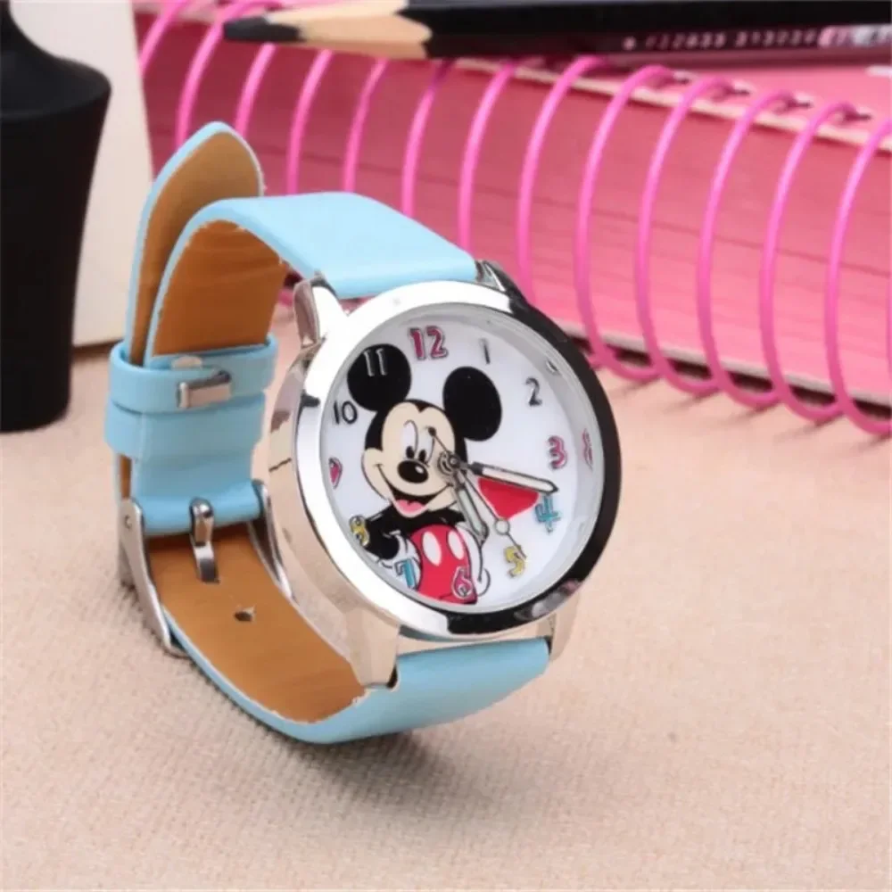8 Candy Colors Fashion Colorful Watch Girls Children Cartoon Clock Mickey Cute Watches Lovely Relogio Kids Watches Men Reloj - Image 6