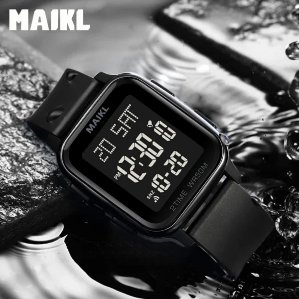 MAIKL Fashion Sports Mens Watch Waterproof Countdown Electronic Back Light Digital Wristwatches for Men Clock Reloj Hombre - Image 2