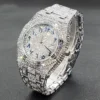 Luxury Diamond Watch for Men Fashion Silver Stainless Steel Hip Hop Bling Watches High Quality Iced Out Waterproof Clock Gift - Image 2