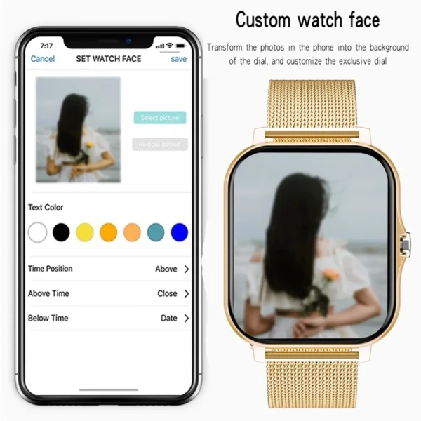 Y13 Smart Watches Smartclock Smartwatch Full Touch Sport Fitness Tracker Bluetooth Call Women For Android Ios IPhone Xiaomi D18 - Image 5