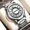 BINBOND Top Luxury Men Quartz Watches Magnetic Levitation Hollow Out Stainless Steel Waterproof Men Watches Relogio Masculino - Image 2