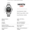 NIBOSI Luxury Man Wristwatch Waterproof Luminous Chronograph Watch for Man Men Square Silicone Quartz Watches Relogio Masculino - Image 2