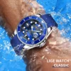 LIGE Sport Fashion Quartz Watches for Men Luxury Silicone Strap Man Watch Date Wristwatches Casual Waterproof Clocks Chronograph - Image 6