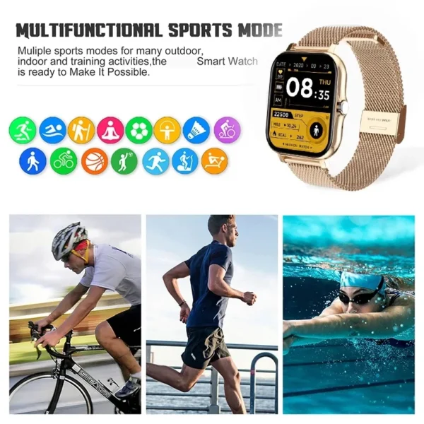 Y13 Smart Watches Smartclock Smartwatch Full Touch Sport Fitness Tracker Bluetooth Call Women For Android Ios IPhone Xiaomi D18 - Image 4