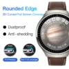 2Pcs 9D Curved Edge Soft Protective Glass On For Huawei Watch4 Watch 4 Pro 1.5" Smartwatch Screen Protector HD Film Guard Cover - Image 4
