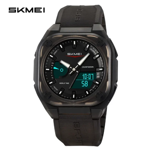 SKMEI New Digital Watch Fashion Sport Men's Wristwatch Countdown Daylight Saving Time with 5Alarm Clock Waterproof Watches - Image 3