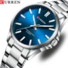 CURREN Classic Fashion Brand Watches for Men Business Quartz Luminous Hands Wristwatches with Stainless Steel Strap