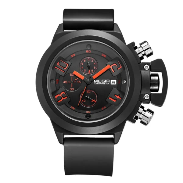 MEGIR Men Watches Luxury Fashion Sport Military Chronograph Waterproof Date Quartz Wristwatch Big Dial Relogio Masculino 2002 - Image 2