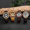 BOBO BIRD 45mm Men Watch Wooden Luxury Skeleton Automatic Mechanical Wristwatch Business Stainless Steel Wrist Watch X Series - Image 5