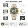 CURREN Watches for Mans Fashion Sports Waterproof Chronograph Octagonal Design Quartz luminous Wristwatches with Auto Date - Image 4