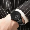 New Men Watch Luxury Bracelet Set Fashion Business Brown Leather Quartz Wrist Watches for Men Gift Set Relogio Masculino NO BOX - Image 3