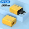 4 Ports USB C PD Charger Quick Charge 3.0 Type C USB Phone Chargers Fast Charging Adapter For iPhone 15 14 Samsung Xiaomi Huawei - Image 4