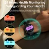 2024 New For HUAWEI Xiaomi Smart Watch With Earbuds TWS Bluetooth 2 in 1 Earphone Heart Rate Blood Pressure Monitor Sports Watch - Image 6