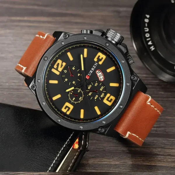 Curren 8230 Men Watches Quartz Wrist Watches Date Big Dial Men's Military Waterproof Sports Watch Male Clock Relogio Masculino - Image 2