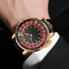 PINDU Design Roulette Watch Button Turn NH35A Men's Mechanical Watch Luminous Hands Leather Metal Buckle Strap Men Wristwatches - Image 5
